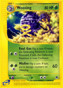 Weezing EX-70 Rare Excellent Englisch