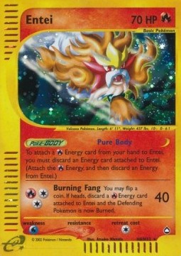Entei AQ-H8 Holo Rare Poor Deutsch