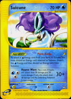 Suicune AQ-37 Rare Played Deutsch Reverse Holo