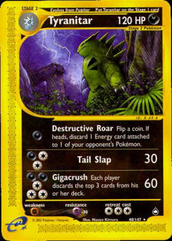 Tyranitar AQ-40 Rare Poor Englisch