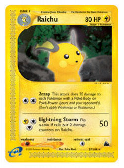Raichu SK-27 Rare Light Played Deutsch