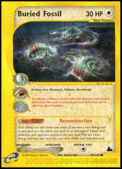 Vergrabenes Fossil SK-47 Common Light Played Deutsch Reverse Holo