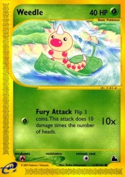 Weedle SK-114 Common Played Englisch Reverse Holo