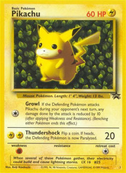 Pikachu WP-1 Promo Excellent Englisch