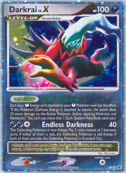 Darkrai LV.X DPPR-19 Promo Light Played Deutsch