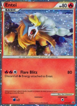 Entei HGSS-20 Promo Played Deutsch