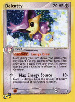 Delcatty (Energy Draw) RS-5 Holo Rare Good Spanisch