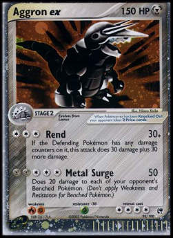 Aggron ex SS-95 Ultra Rare Light Played Englisch