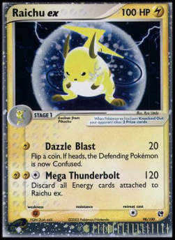 Raichu ex SS-98 Ultra Rare Near Mint Deutsch