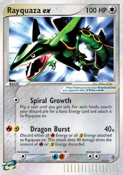 Rayquaza ex DR-97 Ultra Rare Light Played Deutsch