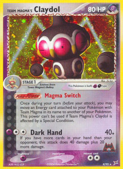 Team Magmas Lepumentas (P/D) MA-8 Holo Rare Poor Deutsch