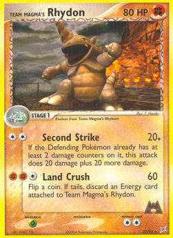 Team Magmas Rizeros (Fighting) MA-22 Rare Played Deutsch Reverse Holo