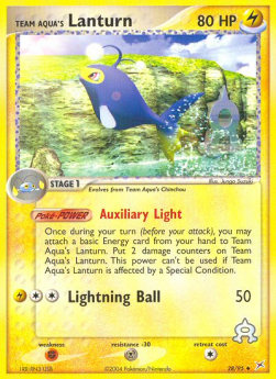 Team Aquas Lanturn MA-28 Uncommon Good Deutsch Reverse Holo