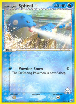 Team Aquas Seemops (Powder Snow) MA-56 Common Light Played Deutsch Reverse Holo