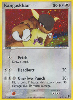 Kangama FL-6 Holo Rare Light Played Deutsch