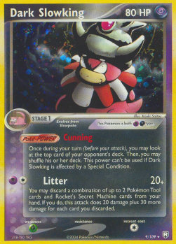 Dark Slowking TRR-9 Holo Rare Excellent Englisch