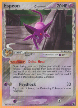 Psiana δ Delta Species DS-4 Holo Rare Good Deutsch