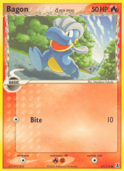 Bagon δ Delta Species (Bite) DS-57 Common Light Played Englisch Reverse Holo