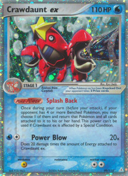 Crawdaunt ex HP-99 Ultra Rare Light Played Englisch