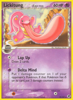 Schlurp δ Delta Species DF-19 Rare Played Deutsch Reverse Holo