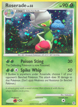 Roserade Lv.33 DP-13 Holo Rare Good Deutsch Reverse Holo