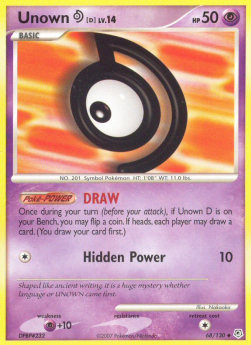 Unown [D] Lv.14 DP-68 Uncommon Good Englisch Reverse Holo
