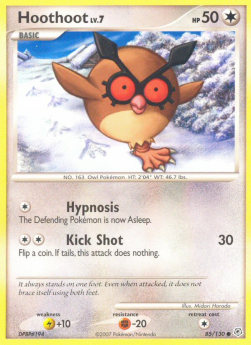 Hoothoot Lv.7 DP-85 Common Light Played Deutsch