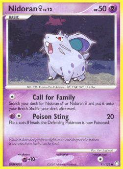 Nidoran MT-91 Common Good Deutsch Reverse Holo