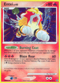 Entei Lv.43 SW-4 Holo Rare Played Deutsch
