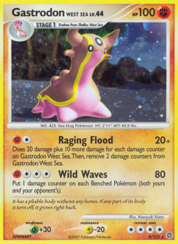 Gastrodon Westliches Meer Lv.44 SW-9 Holo Rare Played Deutsch
