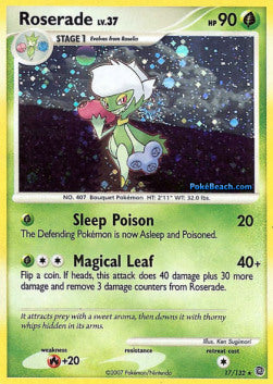 Roserade Lv.37 SW-17 Holo Rare Light Played Deutsch
