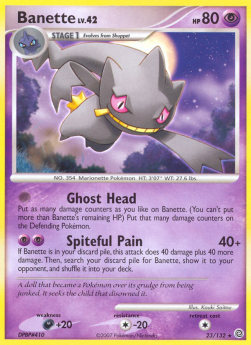 Banette Lv.42 SW-23 Rare Light Played Deutsch Reverse Holo