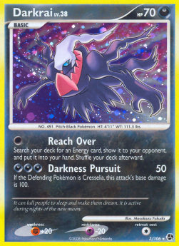Darkrai Lv.38 GE-3 Holo Rare Light Played Deutsch