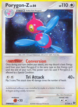 Porygon-Z Lv.54 GE-6 Holo Rare Light Played Deutsch