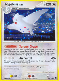 Togekiss Lv.51 GE-11 Holo Rare Played Deutsch Reverse Holo