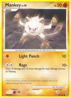 Menki Lv.14 GE-79 Common Light Played Deutsch Reverse Holo