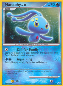 Manaphy Lv.20 TK3-M4 Common Light Played Deutsch