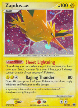Zapdos Lv.45 MD-14 Holo Rare Good Deutsch
