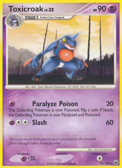 Toxiquak Lv.32 MD-31 Rare Played Deutsch Reverse Holo