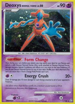 Deoxys Normalform Lv.50 LA-1 Holo Rare Good Deutsch