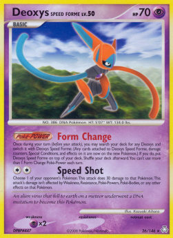 Deoxys Speedform Lv.50 LA-26 Rare Light Played Deutsch