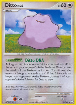 Ditto Lv.33 LA-27 Rare Good Deutsch Reverse Holo