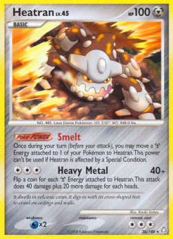 Heatran Lv.45 LA-30 Rare Good Deutsch