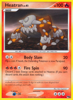 Heatran Lv.41 POP8-1 Rare Played Deutsch
