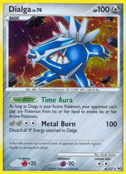 Dialga Lv.70 PL-6 Holo Rare Poor Deutsch Reverse Holo