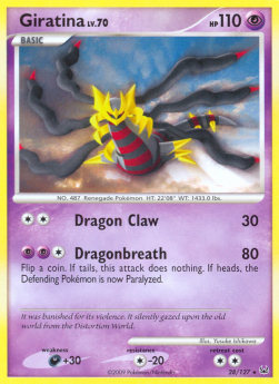 Giratina Lv.70 PL-28 Rare Poor Deutsch