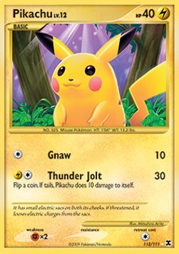 Pikachu Lv.12 RR-112 Secret Rare Excellent Deutsch