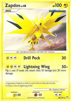 Zapdos Lv.40 SV-48 Rare Light Played Deutsch