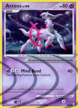 Arceus Lv.100 AR-AR7 Holo Rare Good Deutsch