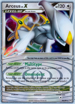 Arceus LV.X AR-94 Ultra Rare Light Played Deutsch